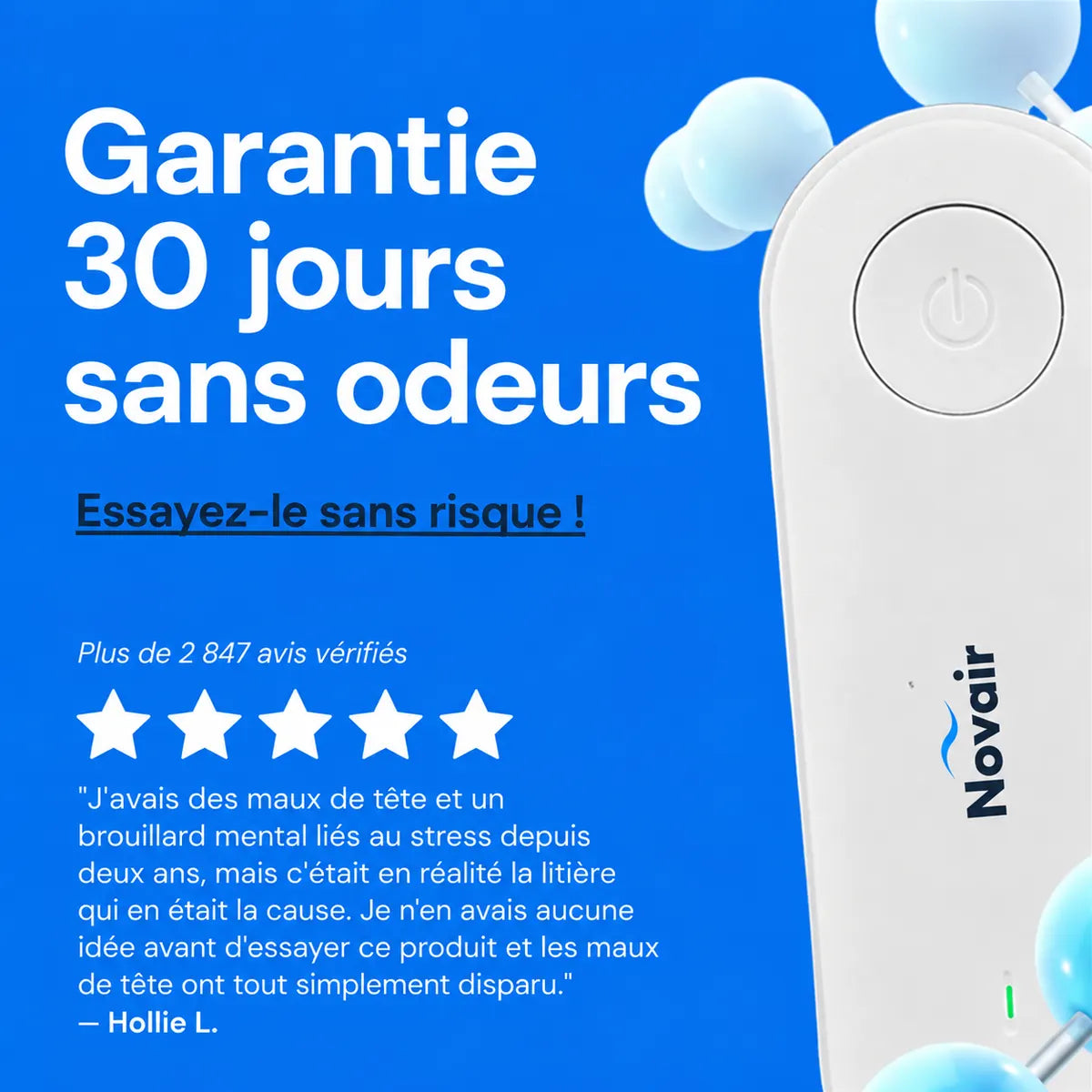 Garantie NOVAIR 30 jours